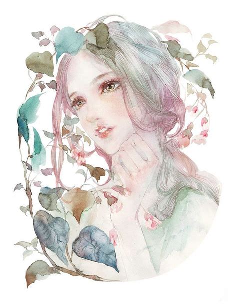 Anime art beautiful, Watercolor girl, Art