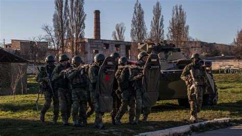 Russian Forces Take Over One of the Last Ukrainian Bases in Crimea ...