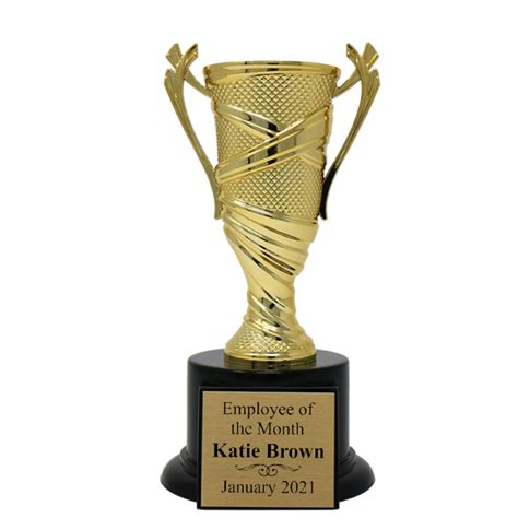 Employee of the Month Textured Cup Award Trophy | Corp Connect