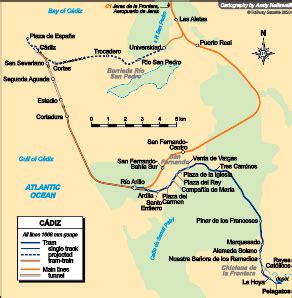 Cádiz - city map | Country profile | Railway Gazette International