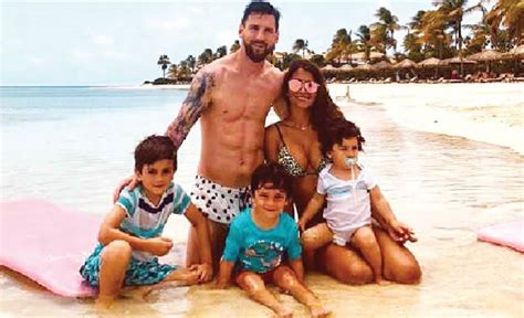 Family man Messi enjoys the beach - Punch Newspapers