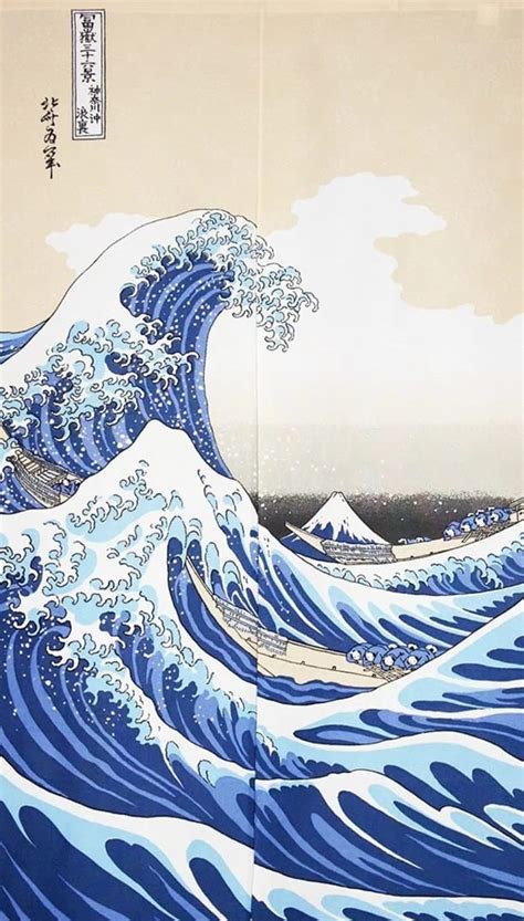 Great Wave Japanese Noren | Shop | Japanese Style