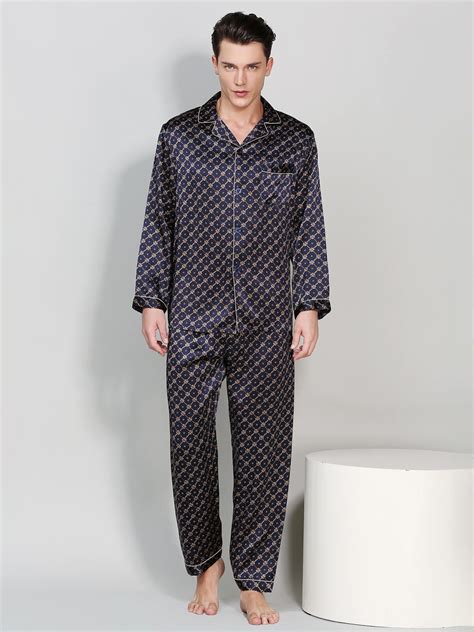 100% Pure Mulberry Silk Pajamas For Men