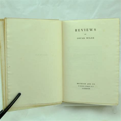 Reviews by Oscar Wilde | Rare and Antique Books