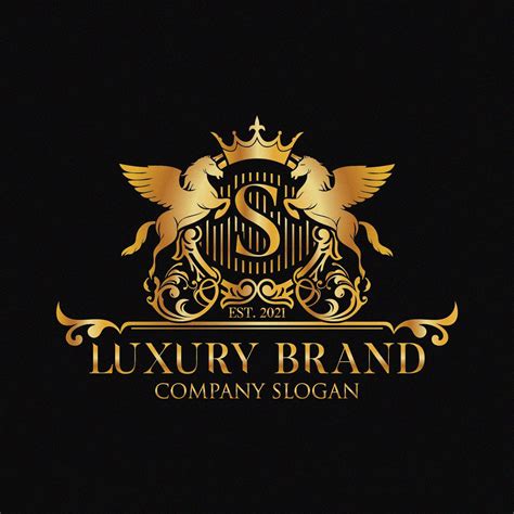 Luxury Gold Logos Elegant Emblem Monogram Luxury Logo | Etsy