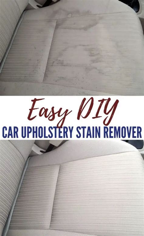 Easy DIY Car Upholstery Stain Remover