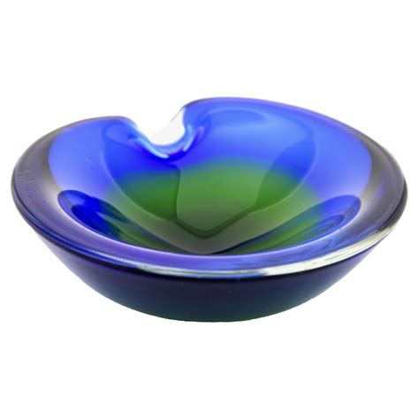Murano Bowl in Cobalt Blue Mouth Blown Art Glass, Italian Design, 1960s ...
