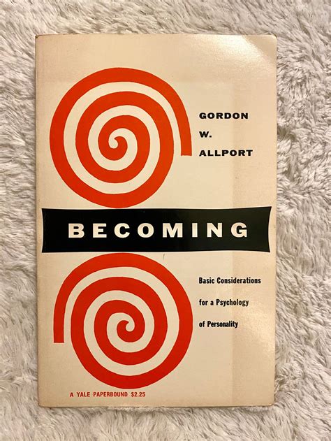 Vintage Book 1955 Becoming by Gordon Allport Basic | Etsy