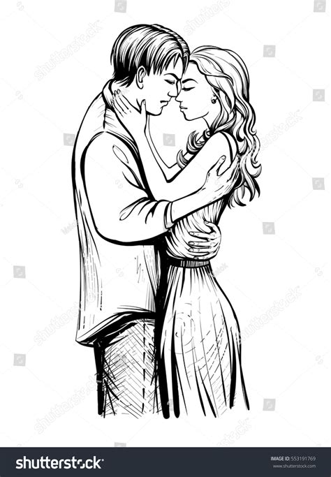 Romantic Couple Cartoon Images Black And White See more ideas about couple cartoon cute love ...