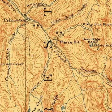 Philipsburg, MT (1908, 125000-Scale) Map by United States Geological ...