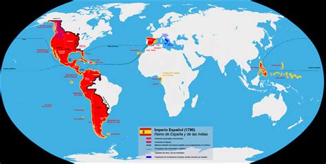 Imperio Español: las antiguas colonias españolas