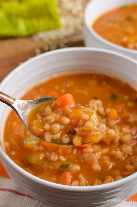 Vegetable and Pearl Barley Soup (Stove Top, Instant Pot) | Slimming ...