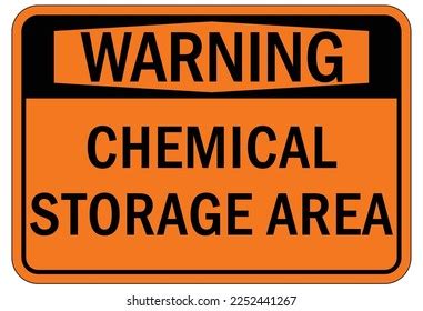 Chemical Storage Area Sign Labels Stock Vector (Royalty Free) 2252441309 | Shutterstock