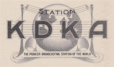 Vintage QSLs from the Golden Days of Radio : KDKA Pittsburgh (8XK Forest Hills) Pennsylvania ...