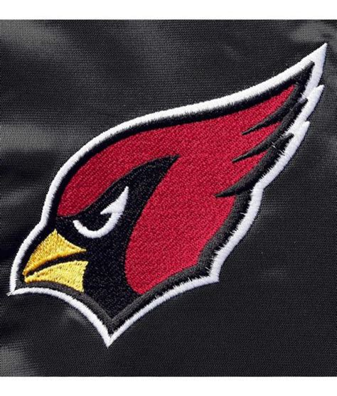 Full-Snap Starter Locker Room Arizona Cardinals Black Satin Jacket - Jackets Expert