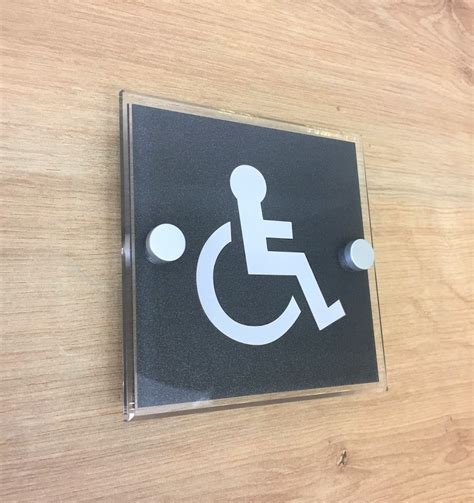 Disabled Toilet Signs - Customised Acrylic Disabled Toilet Signs