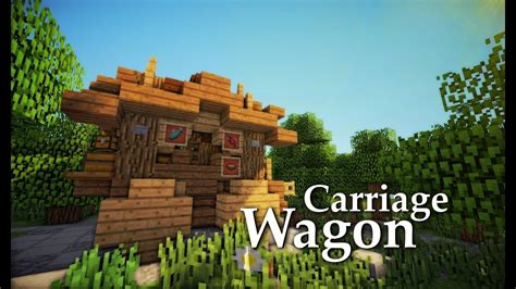 Minecraft: Medieval Carriage/Wagon Tutorial | Design #2 - YouTube