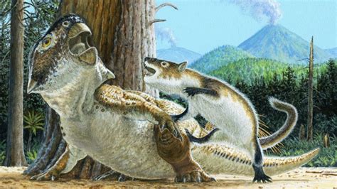 Fossil reveals the moment a cat-size mammal took on a dinosaur three times its size | CNN