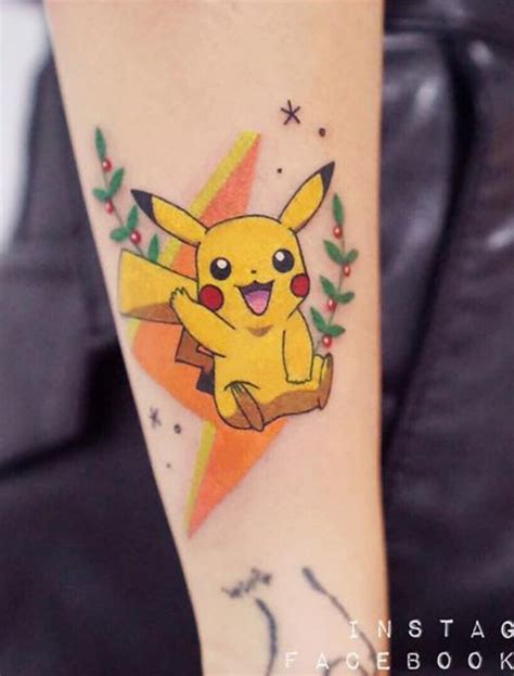 Pikachu Pokemon Tattoo