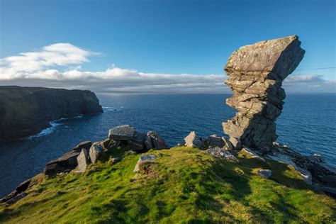 Photo Prints Wall Art - Rock formation at Hag's Head, Cliffs of Moher, County Clare, Ireland.