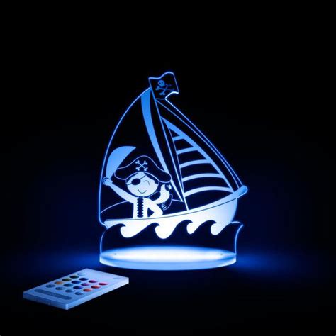 Pirate Ship Night Light | Childrens night light, Night light, Color ...