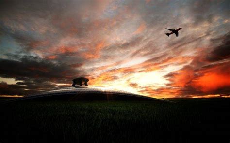 airplane, Sunset, Clouds, Passenger aircraft Wallpapers HD / Desktop and Mobile Backgrounds