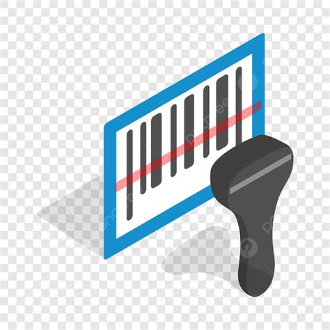 Barcode Scanner Vector PNG Images, Barcode Scanner Isometric Icon, Barcode Icons, Isometric ...