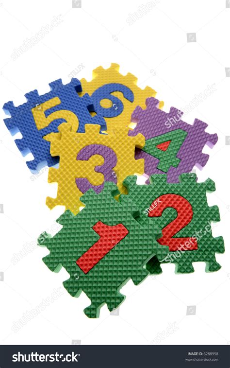 Number Learning Blocks Isolated Over White Stock Photo 6288958 ...