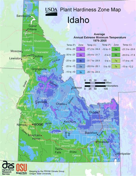 Idaho Plant Hardiness Zone Map | Planting zones map, Plant hardiness ...