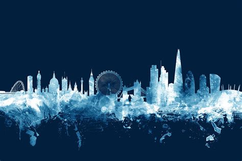 London England Skyline Digital Art by Michael Tompsett - Pixels