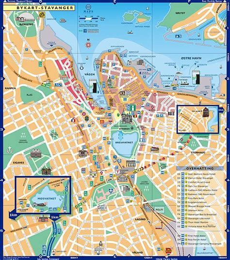 Stavanger city map | Map, Stavanger, City maps