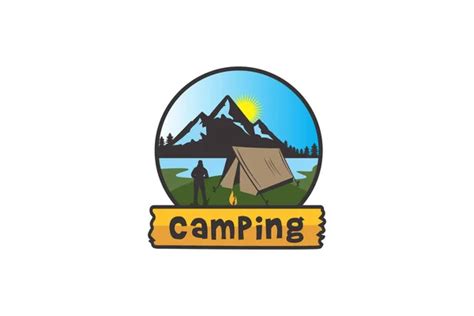 Camping vector logo Stock Photos, Royalty Free Camping vector logo ...