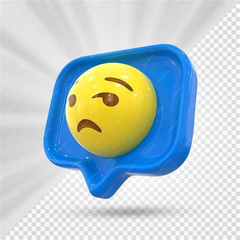 Premium PSD | Facebook reaction emoji 3d render