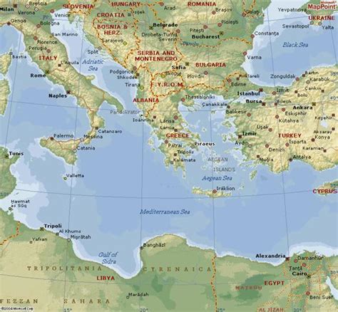 A Map of Greece