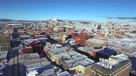 Butte, Montana in Winter (drone footage) | Butte, Montana, Historical sites