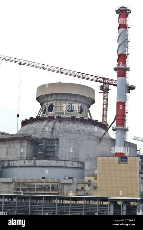 Pabna, Bangladesh - October 04, 2023: The under Construction of Rooppur Nuclear Power Plant at ...