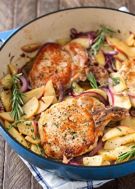 Pork Chops with Apples and Onions Recipe | Weary Chef