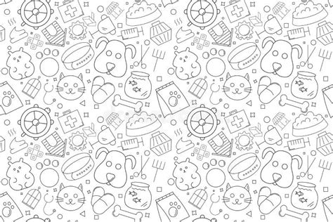 Seamless Pattern Background Pet Stock Illustrations – 57,621 Seamless ...