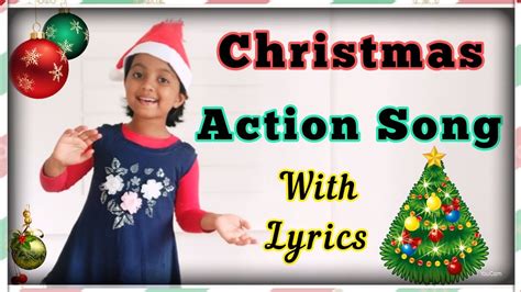 Christmas Action Song| Song |English With Lyrics for Children and kids| Latest 2021 - YouTube