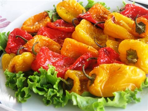 Roasted Mini Sweet Peppers - Recipe