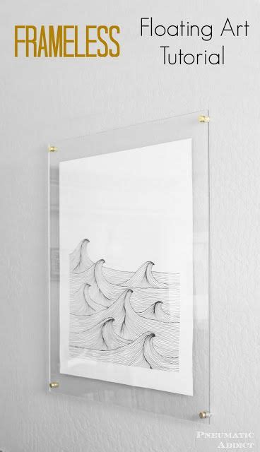 Frameless Floating Art Tutorial | Acrylic decor, Floating acrylic frame, Diy wall art