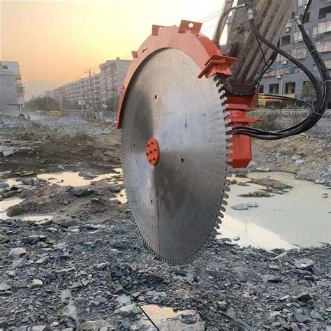 Granite Saw Cutter Hydraulic Excavator Rock Saw Attachment for Cutting ...