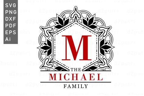 Family Monogram SVG Designs, Family Sign SVG