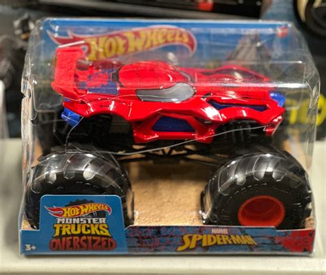 Hot Wheels Monster Trucks Spider-Man Spiderman Oversized Marvel 1:24 ...