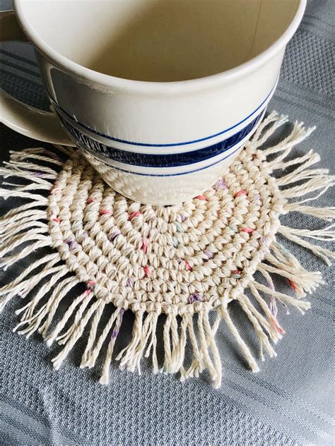 Crochet Mug Rug | Etsy | Mug rug, Mug rugs, Etsy