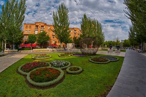 YEREVAN, ARMENIA - 05 AUGUST 2017: Famous Cascade Park, Fountain ...