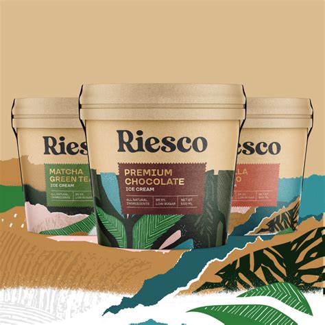 Riesco Ice Cream / Sustainable Packaging Design on Behance | Ice cream ...