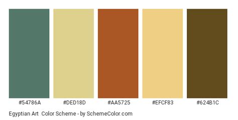 Egyptian Art Color Scheme » Brown » SchemeColor.com