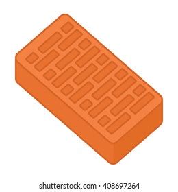 Red Brick Isolated Vector Stock Vector (Royalty Free) 408697264