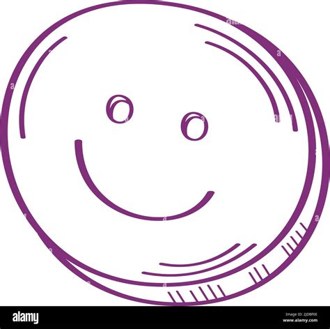 smile face emoticon doodle Stock Vector Image & Art - Alamy